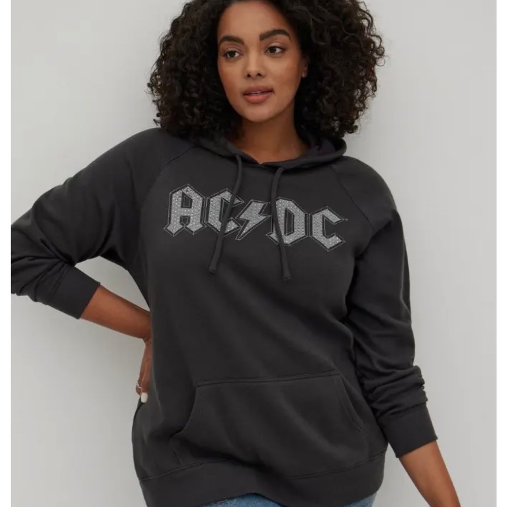 AC/DC fleece pullover hoodie